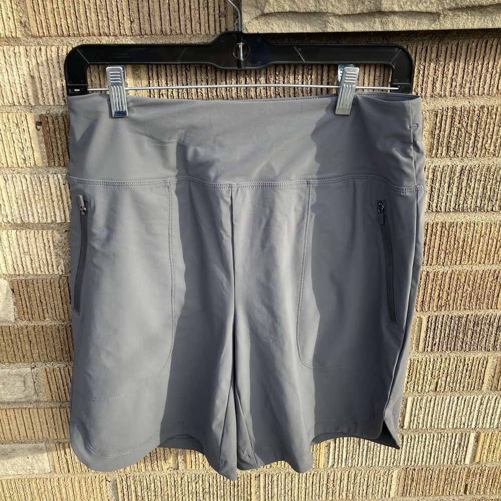 Baleaf Women's Swim Board Shorts Medium 7" Inseam Dark Gray High Waist Workout